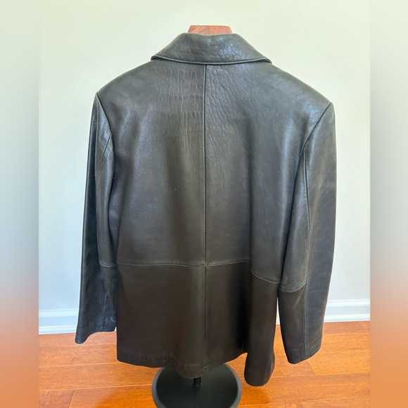 Adler Collection Womens Black Genuine Lambskin Leather Jacket Medium - Picture 3 of 3